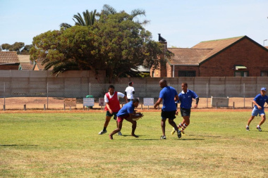 The DCAS touch rugby team was tough competition for the Saldanha Bay team