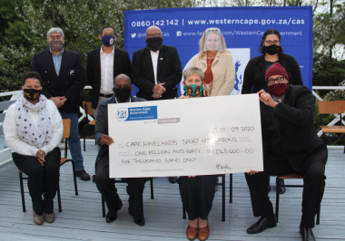 The Department of Cultural Affairs and Sport allocated just over R1 000 000 to sports federations in the Cape Winelands at a cheque handover ceremony on Monday.