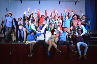 The enthusiastic finalists at the Overberg Drama Festival