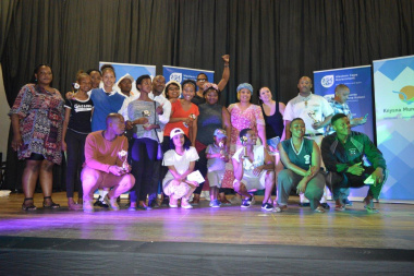 The enthusiastic finalists from Knysna at the Eden Drama Festival