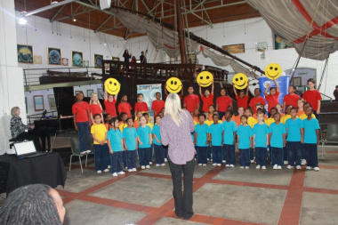 The Milkwood Primary School choir performed at the Women's Day celebrations in Mossel Bay