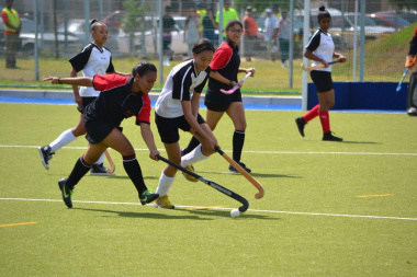 The new astro turf was tested with a hard-fought hockey match