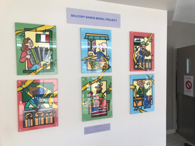 The paintings displayed at George Hospital.