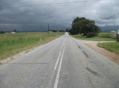 The R404 in Blanco before construction.