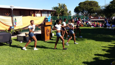 The Sarafina group performed at the Africa Day event at the Saldanha Public Library