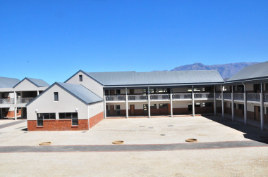 The senior phase building of the new school.