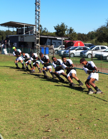 The Tug-of-War team from Cape Winelands winning a nail biting contest against Overberg.