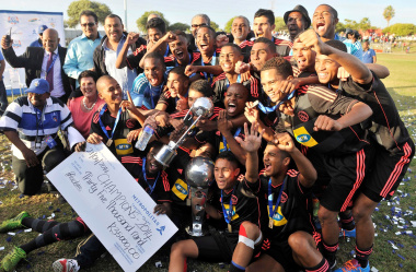 The victorious Ajax Cape Town team. Photo by Bruce Sutherland