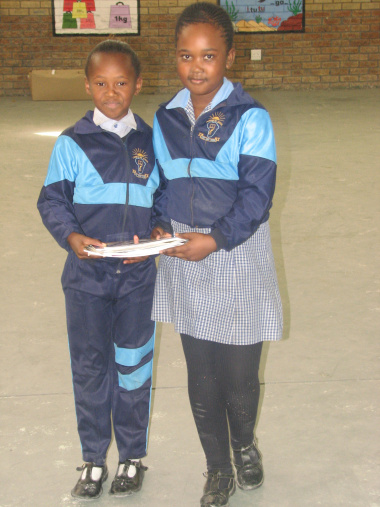 The winners of the reading competition from Isiphiwo Primary School