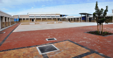 There are dedicated open and secure courtyards for each school phase.