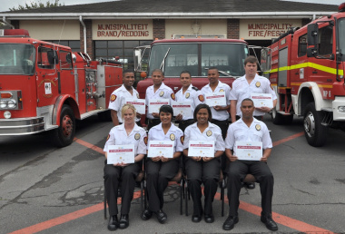 These firefighters are now full-time employees.