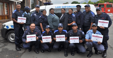 These former EPWP beneficiaries are now law enforcement officers.
