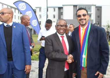 Minister Tertuis Simmers and Minister Dr. Blade Nzimande launch The University of Western Cape’s Unibell student accommodation