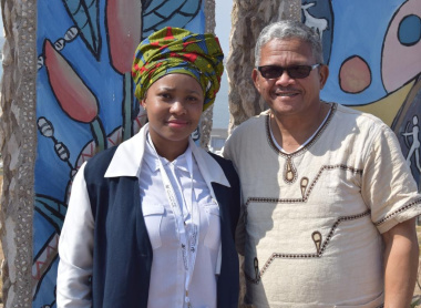 WCCC Cultural Councils Committee Chairperson Chuma Fani and Dr John Mobbs participated in the Heritage Day Celebrations in the West Coast