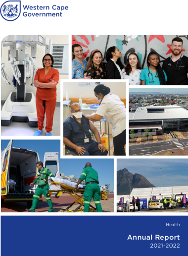 Preview of the Western Cape Health’s Annual Report for 2021/22.