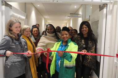 Western Cape Minister of Health and Wellness Minister Dr Nomafrench Mbombo officially opens the APU.
