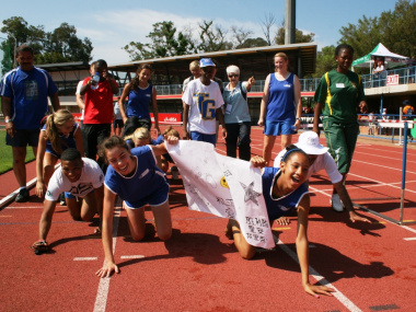 Western Cape athletes brought a lively atmosphere to the event.