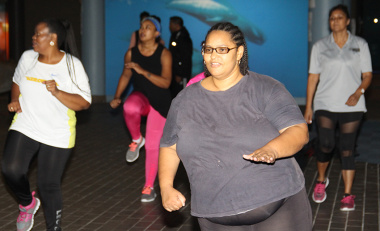Western Cape Government staff and members of the public took part in a free, public aerobics session in the Iziko Museum on Wednesday.