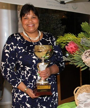 Ilse Ruthford, from Stellenbosch, won R250 000 when she was named one of South Africa’s best female entrepreneurs in agriculture at a gala dinner on Friday, 22 August, in Mafikeng.