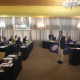 Minister for Police Oversight and Community Safety, Reagen Allen addresses the stakeholders at the Cape Winelands Rural Safety Summit held at Goudini Spa. 