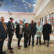 Minister of Finance and Economic Opportunities, Mireille Wenger, at George Airport with Mayor Van Wyk, Airport Manager, Brenda Voster, DEDAT HOD, Velile Dude, George MM, Dr Gratz, and DEDAT DDG, Rashid Toefy