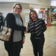 Minister of Finance and Economic Opportunities, Mireille Wenger with George Airport Manager, Brenda Voster