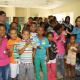 Children recieving oral health education 