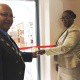 Ald. Francois Schippers and Nomaza Dingayo open the Vredenburg Public Library