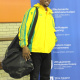 Amos Siwaifi from Mimosa Football Club was excited to receive the equipment