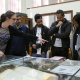 Amy van Wezel from Archives explains one of the exhibits at the Archives Building in Roeland Street, Cape Town