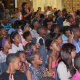Audience members from all over Oudtshoorn watching theatre productions