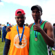 Batanda Adonis (right) finished the 6km first with Luyanda Famela finishing second