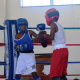 Boxers in the cadet category gave it their all during the match.