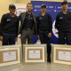 Top 3 Achievers, L-R: Duwayne Martin; Western Cape Minister of Police Oversight and Community Safety, Reagen Allen; Vioralchinica De Bruin and Kenan Wass