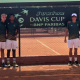Carl Roothman (second right) represented South Africa at the Junior Davis Cup