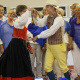 Cecilia Ervander and Anders Magnusson entertained everyone with a Swedish folk dance