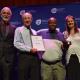 Andrew Hall with representatives from Lwandle Migrant Labour Museum receiving an award for Best Museum in 2014/2015