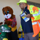 Danny Cat engages with children at the Grabouw fire awareness activity.
