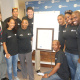 At the back are Head of Department Brent Walters, Rory Kleineveldt, Ernst van Dyk, Cedric Finch, Andrea Dondolo and Siv Ngesi. In front are Leandra Smeda, Dr Nomafrench Mbombo and Lungile Tsolekile.