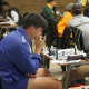 Deep concentration during a chess game
