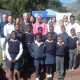 Deputy Minister Cronin with officials from Public Works, DCAS, Hout Bay Museum and learners from two local schools.