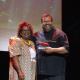 Director Jane Moleleki with Athol Williams, Winner for Contribution to Literary Arts at the Cultural Affairs Awards at Artscape