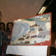 Dr Ivan Meyer at the Mosaic that was also launched.