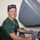 Dr Pieter Spies uses the da Vinci Xi robotic surgical equipment at Tygerberg Hospital.