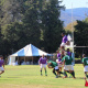 Eden takes possession of the ball during a rugby match against Cape Winelands.