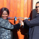 eQolweni residents celebrate the one year anniversary of the project with keys to their homes