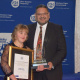 HOD Brent Walters with Mienke Janse van Rensburg, winner of Sportswoman with a Disability