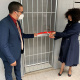 Minister Sisulu and Minister Simmers cutting the ribbon at Anchorage