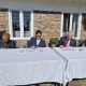 (From left to right) National Minister of Social Development Lindiwe Zulu, Western Cape Minister of Social Development Sharna Fernandez, US Consul General Todd Haskell, USAID Southern Africa Mission Director Leslie Marbury signing.