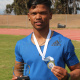 Iveyano Vyfer from the Department of Health who won the 100m Cape Winelands BTG men's sprint 